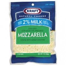 KRAFT NATURAL CHEESE SHREDDED MOZZARELLA CHEESE, 7 OZ 